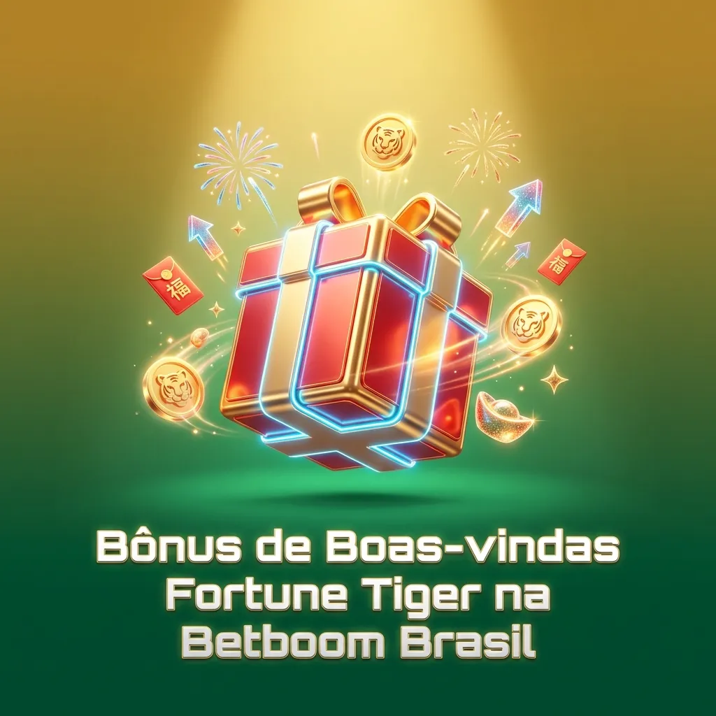 Betboom Brasil Fortune Tiger welcome bonus promotion screen showing deposit requirements and activation steps