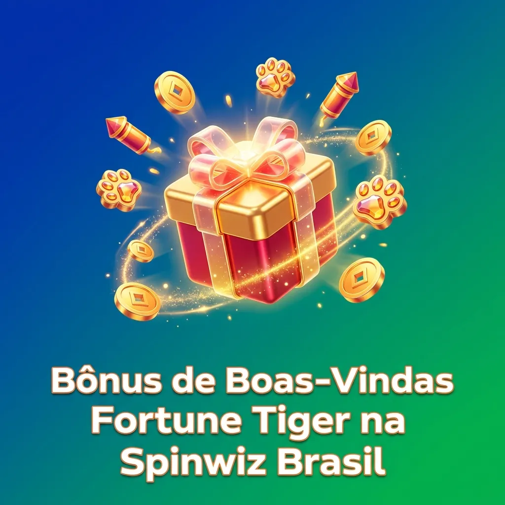 Spinwiz Brasil welcome bonus screen showing 100% first deposit match up to R$1,000 plus free spins for Fortune Tiger players