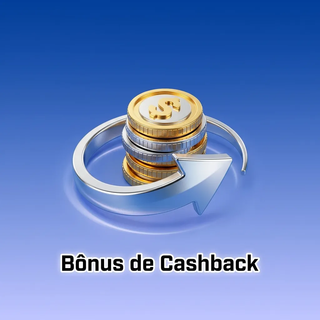 Cashback bonus returns percentage of losses, showing calculator with R$100 refund from R$1,000 lost at online casino