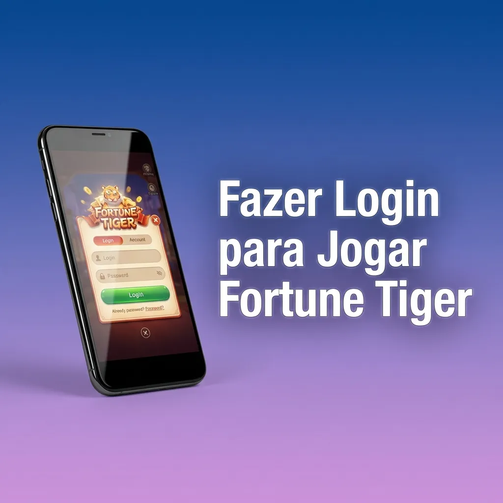 Fortune Tiger login screen showing username and password fields with enter button on gaming platform