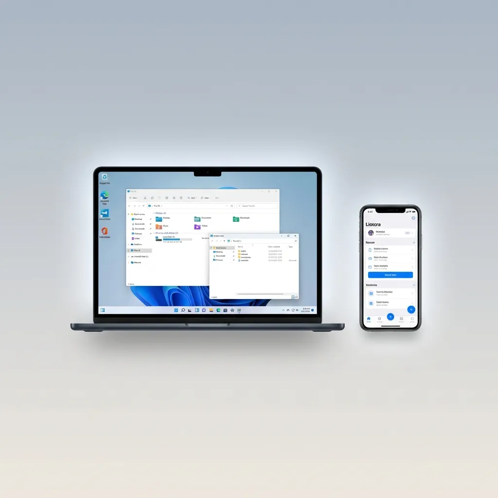 Fortune Tiger game interface shown on multiple devices including Android, iOS, Windows and macOS platforms