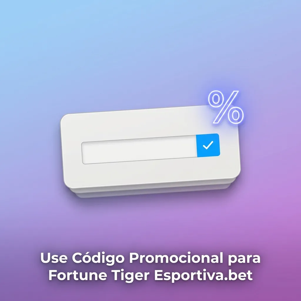 Fortune Tiger promotional code entry field on Esportiva.bet registration page
